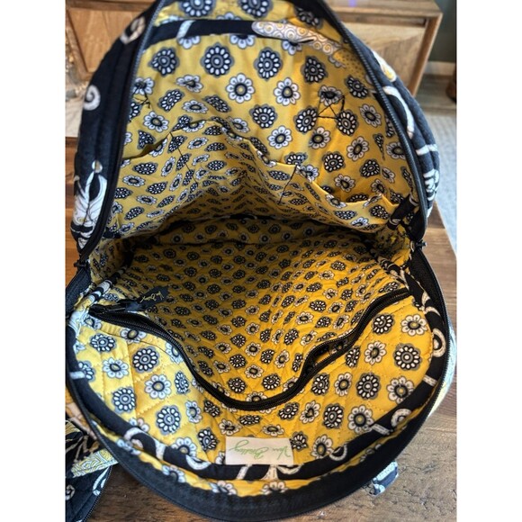 Vera Bradley Yellow Bird 15" Diaper Travel Tote Bag Laptop Case Retired 2 Extras - Picture 12 of 15